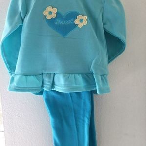 Sweat Suit Set "Sweet" Toddler Girl